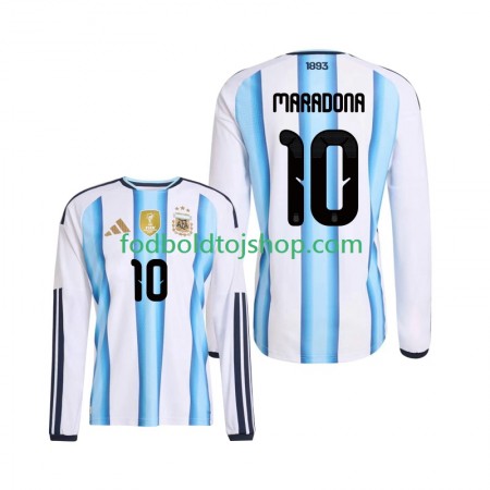 Argentina Maradona 10 Hjemme trøje World Cup 2026 L/S